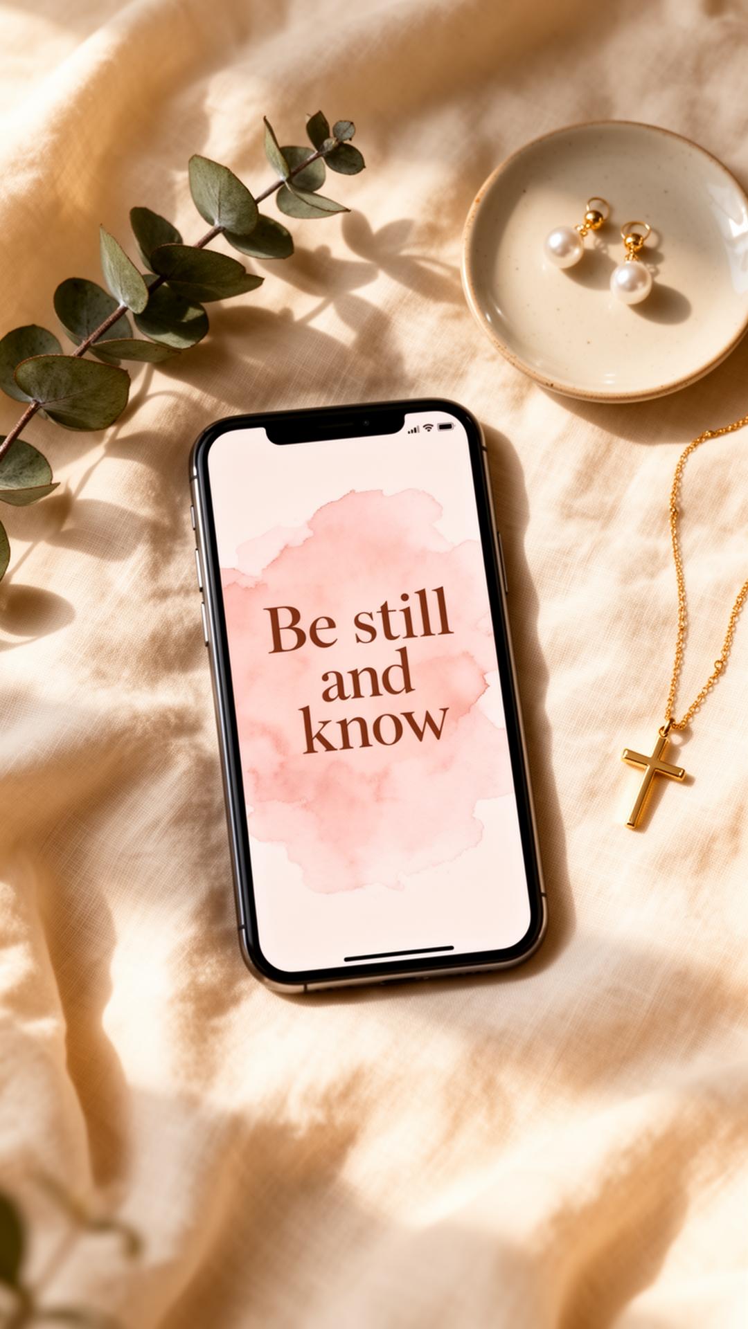 Scripture wallpaper on iPhone